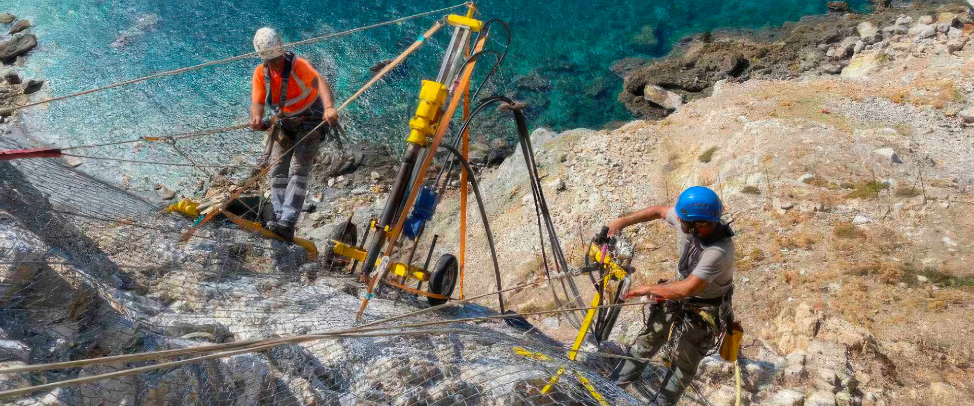 Βραχοπροστασία στο φρούριο της Σκιάθου