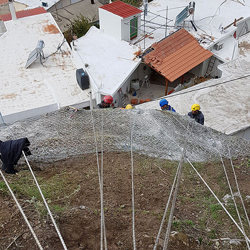Βραχοπροστασία στο Αμάρι Ρεθύμνου