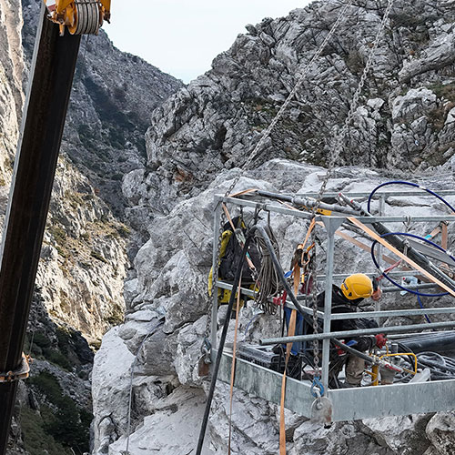 Βραχοπροστασία Φαράγγι Κοτσυφού
